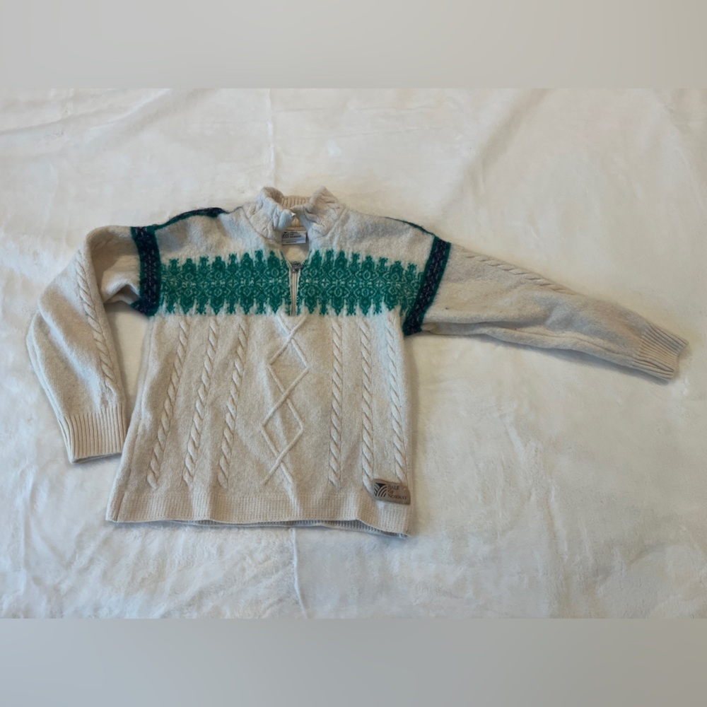 Dale of Norway Wool Nordic Ski Sweater Men’s M Shrunk Needs Reblocking